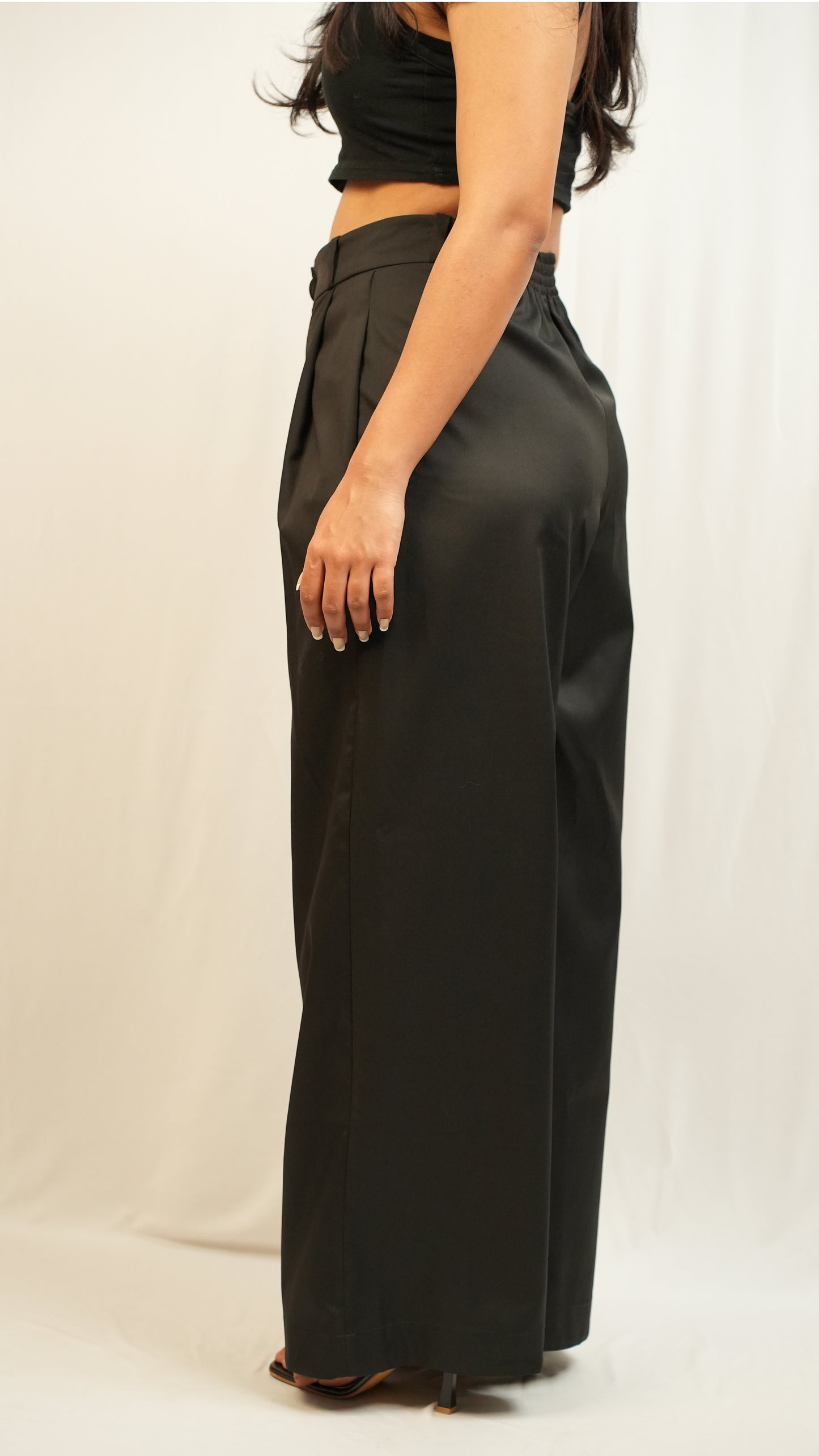 Wide Leg Trouser Black