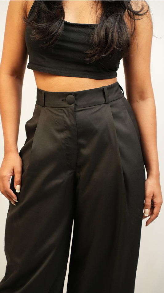 Wide Leg Trouser Black