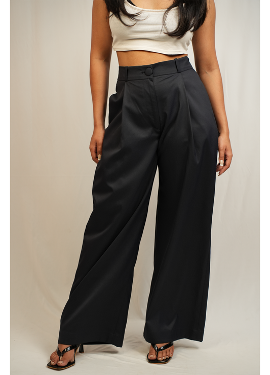 Wide Leg Trouser Blue