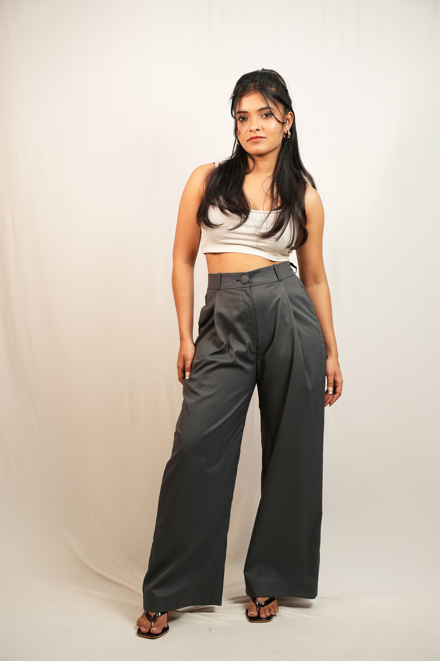 Wide Leg Trouser grey