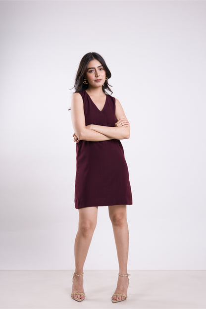 Dark Bloom V Form Dress