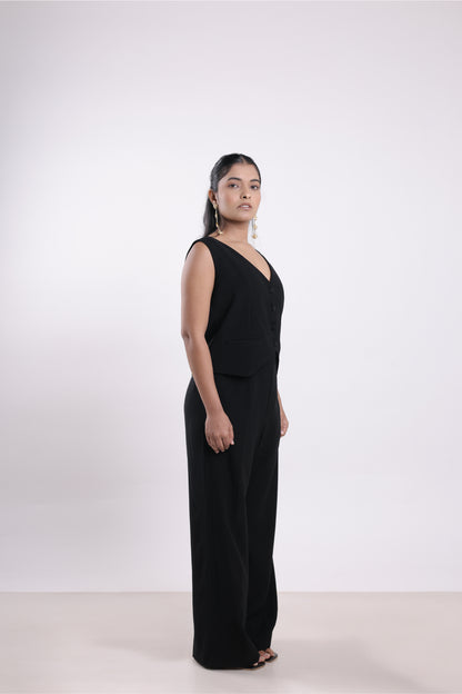 Midnight Buttoned Base Vest